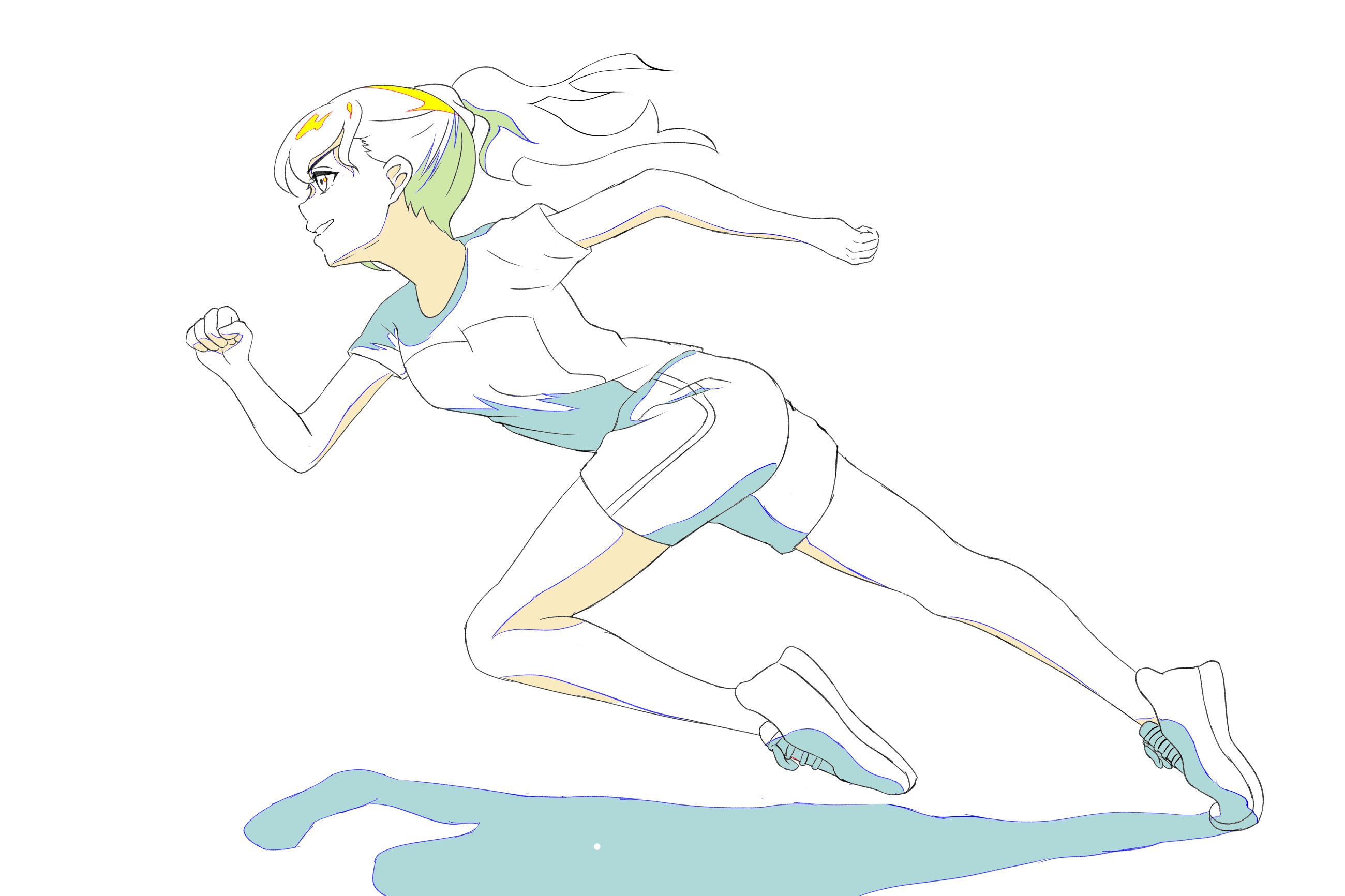My animation process: Cleaning, adding in-between animation and shading.